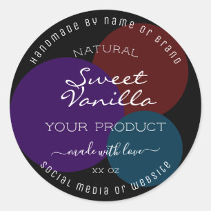 Etiquetas de embalaje de productos elegantes Color