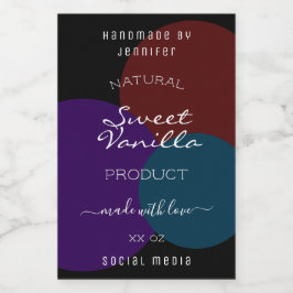 Etiquetas de embalaje de productos elegantes Color