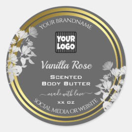 Etiquetas de embalaje de productos elegantes Flora