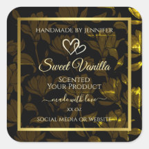 Etiquetas de embalaje de productos florales de col