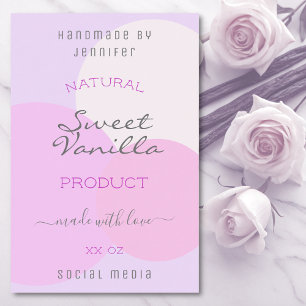 Etiquetas de empaque de la plantilla de pastel ele