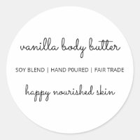 Etiquetas de empaque de mantequilla para el cuerpo