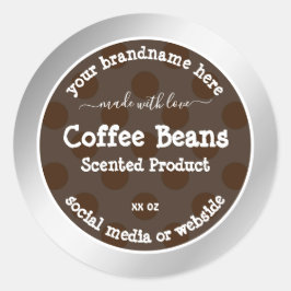 Etiquetas de empaque de productos Colores marrones