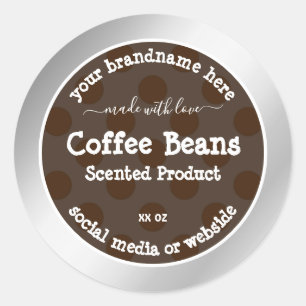 Etiquetas de empaque de productos Colores marrones