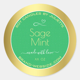 Etiquetas de empaque de productos con efecto de or