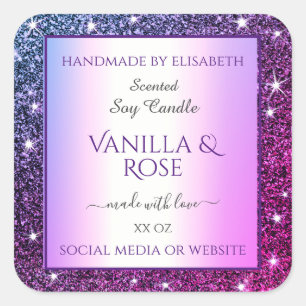 Etiquetas de empaquetado de productos con degradad