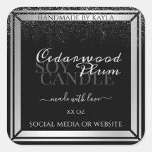 Etiquetas de empaquetado de productos de color neg