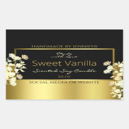 Etiquetas de empaquetado de productos de flores ne