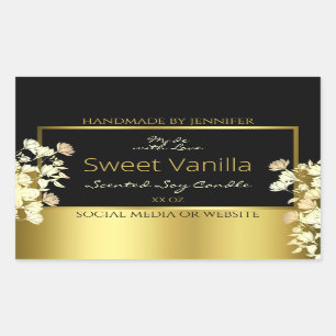 Etiquetas de empaquetado de productos de flores ne