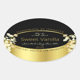 Etiquetas de empaquetado de productos de flores ne