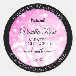 Etiquetas de empaquetado de productos de Purpurina