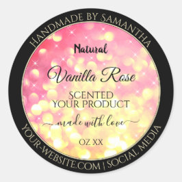 Etiquetas de empaquetado de productos de Purpurina