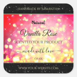 Etiquetas de empaquetado de productos de Purpurina