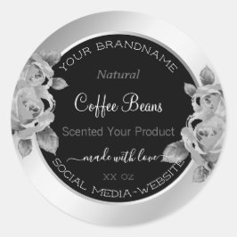 Etiquetas de empaquetado de productos florales Bla