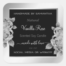 Etiquetas de empaquetado de productos florales Bla