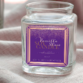 Etiquetas de empaquetado de productos púrpura de e