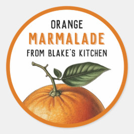 Etiquetas de enlatado de Naranja casera
