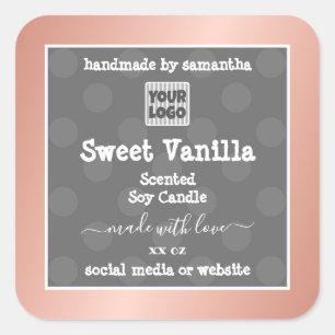 Etiquetas de envasado de productos con logotipo de