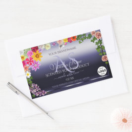 Etiquetas de envasado de productos de color azul f