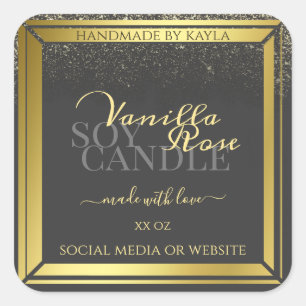 Etiquetas de envasado de productos de lujo gris os