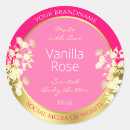 Etiquetas de envasado de productos florales cutáne