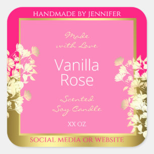 Etiquetas de envasado de productos florales cutáne