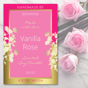 Etiquetas de envasado de productos florales cutáne