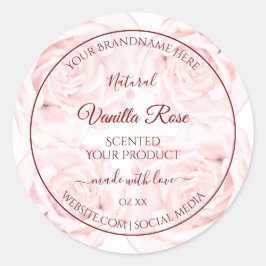 Etiquetas de envasado de productos florales Rosas 