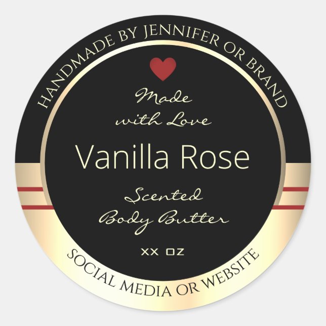 Etiquetas de envasado de productos glamorosos de c (Anverso)