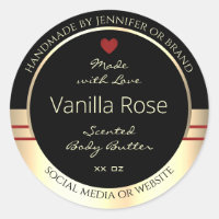 Etiquetas de envasado de productos glamorosos de c