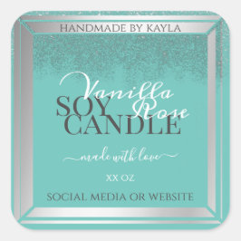 Etiquetas de envasado de productos llamativas Verd