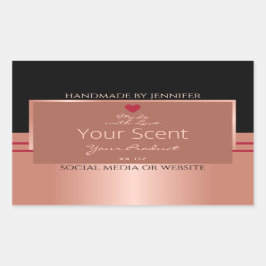 Etiquetas de envasado de productos nobles de oro m