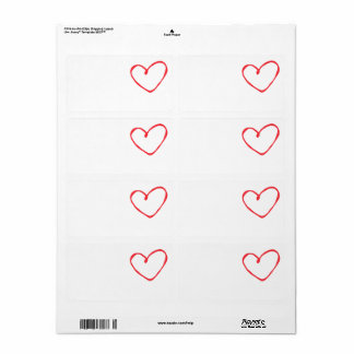 Etiquetas de envío Corazón de Amor