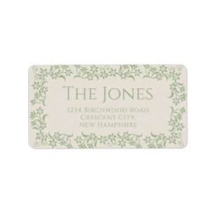 Etiquetas de envío de devolución de Cottagecore de