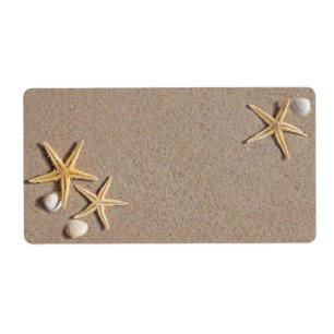 Etiquetas de envío de temas de playa