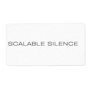 Etiquetas de Envío Ironía Corporativa Silencio Esc