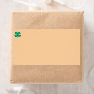 Etiquetas de envío marrón Lucky 4 Leaf Irish Clove