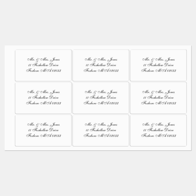 Etiquetas de envío personalizadas (Hoja)