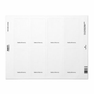 Etiquetas de Envío Personalizadas Honestidad Radic