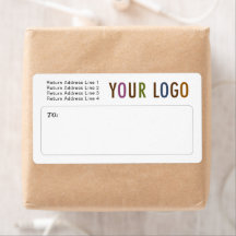 Etiquetas de envío por correo personalizado con lo