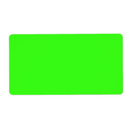 Etiquetas de envío verdes neón (personalizables)