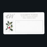 ETIQUETAS DE ENVÍO : VINTAGE CHRISTMAS HOLLY<br><div class="desc">ETIQUETA DE ENVÍO : VINTAGE CHRISTMAS :HOLLY DE REDOUTÉ</div>