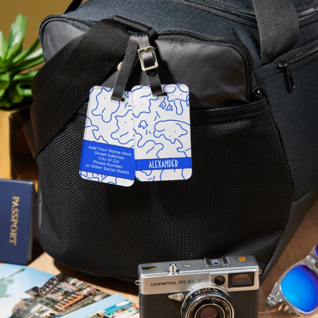 Etiquetas de equipaje (Anverso & Reverso)