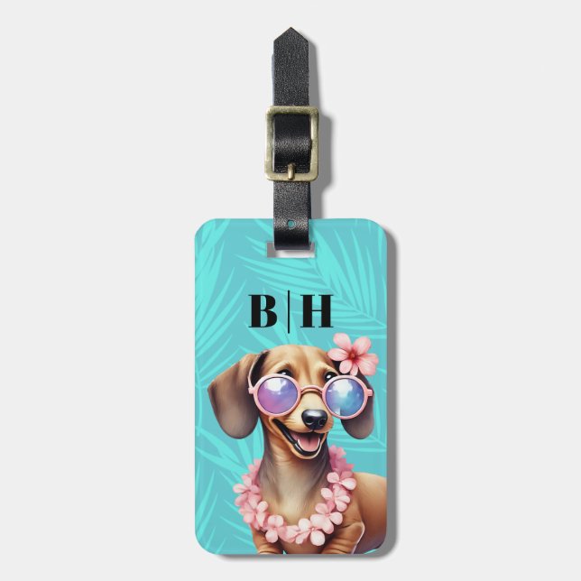 Etiquetas de Equipaje Dachshund (Frente Vertical)