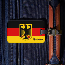 Etiquetas de equipaje de Alemania, bandera alemana
