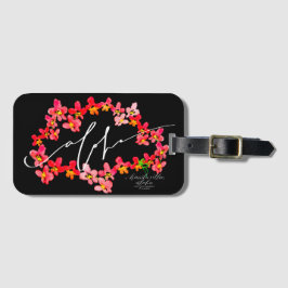 Etiquetas de equipaje de Aloha Orchid Lei