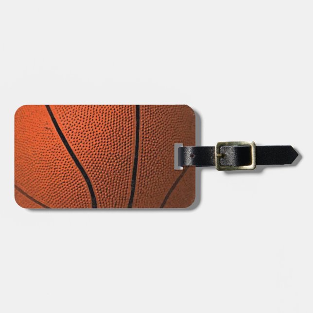 Etiquetas de equipaje de baloncesto (Frente Horizontal)