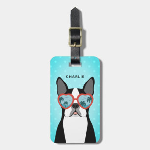 Etiquetas de equipaje de Boston Terrier