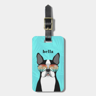 Etiquetas de equipaje de Boston Terrier