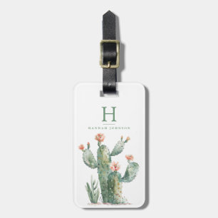 Etiquetas de equipaje de cactus